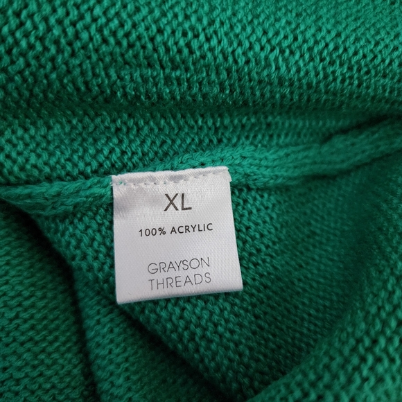 Grayson Threads LUCKY Sweater NWT Green - Picture 9 of 9